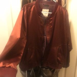 Abercrombie and Fitch Bugundy Silk style jacket